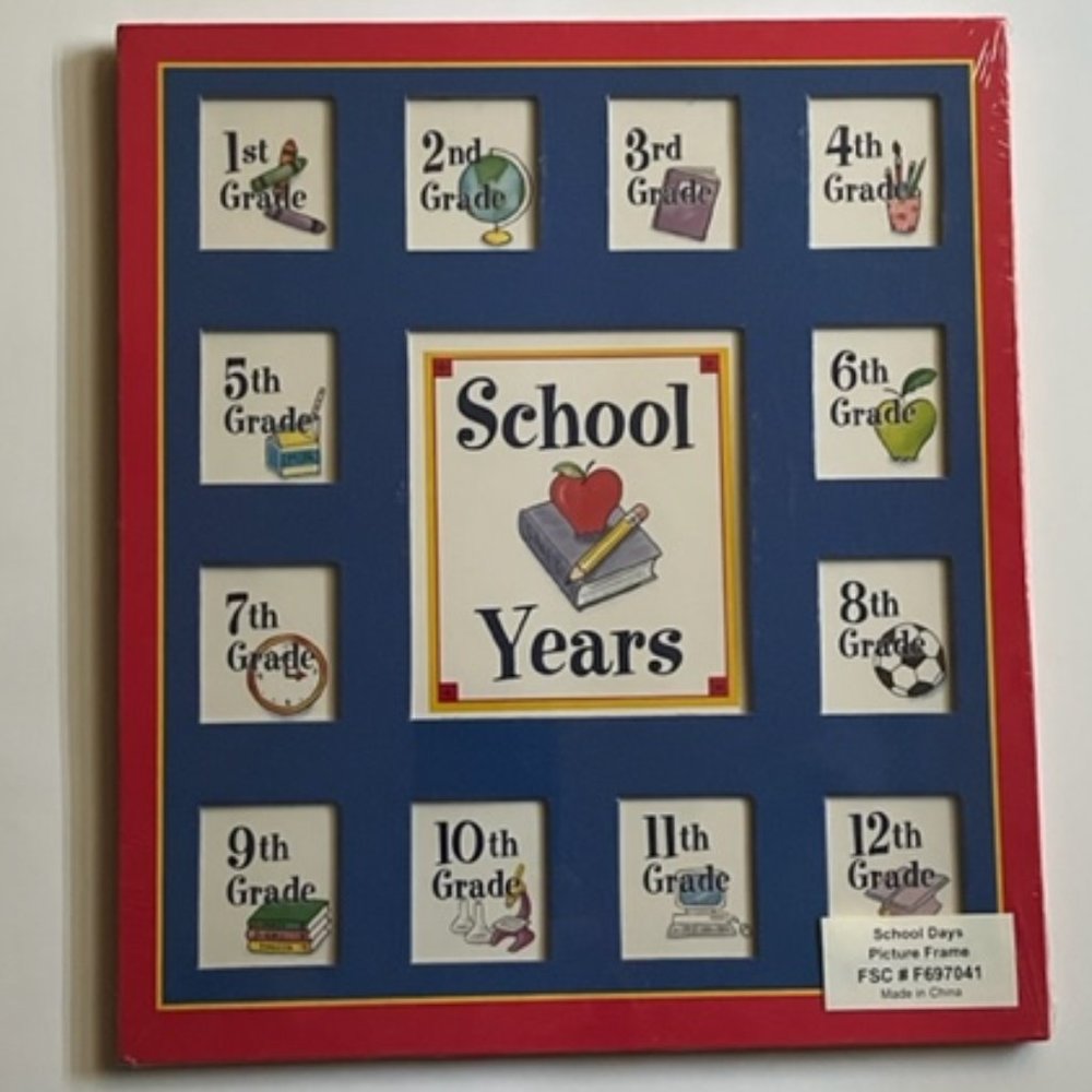School Years Class Picture Frame - NWT